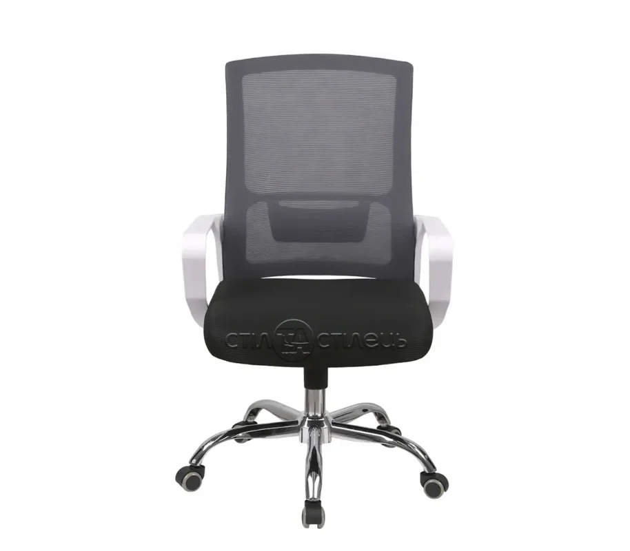 Крісло офісне Лестер білий сітка